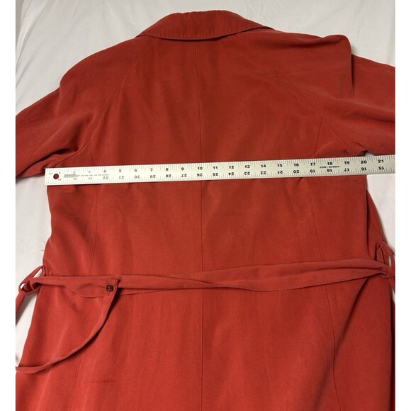 London Fog Women's Petite 8 Trench Coat Rain Jacket Hidden Buttons Belt Pockets - Picture 9 of 10